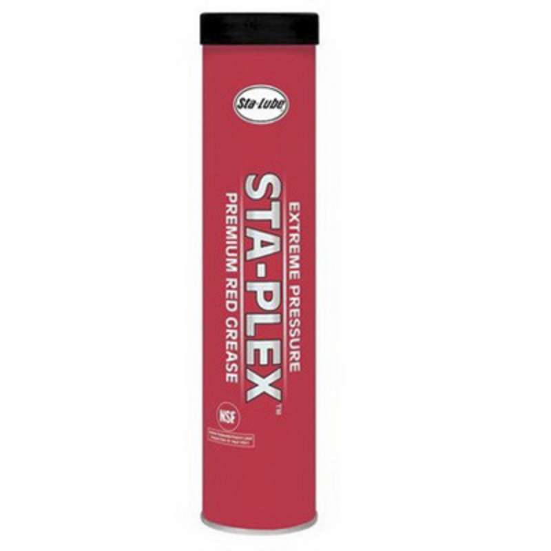 Sta-Plex™ Extreme Pressure Premium Red Grease, 14oz Cartridge